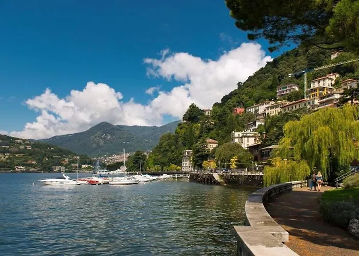 Casa Agatha Lenno- Luxury Air Conditioned Village By Italian Apartament